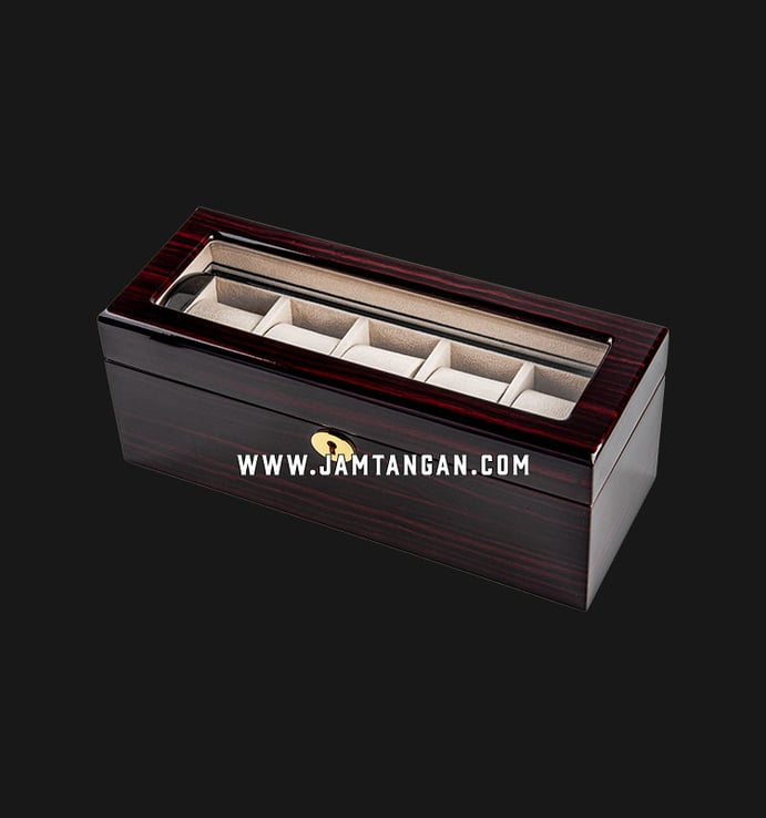 Kotak Jam Tangan Driklux TG801-5EC Ebony Wood Box