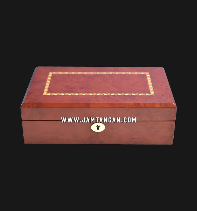 Kotak Jam Tangan Driklux TG803-10DBC Deep Burlywood Wood Box