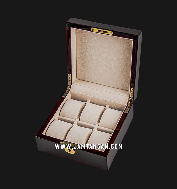 Kotak Jam Tangan Driklux TG803-6EC Ebony Wood Box
