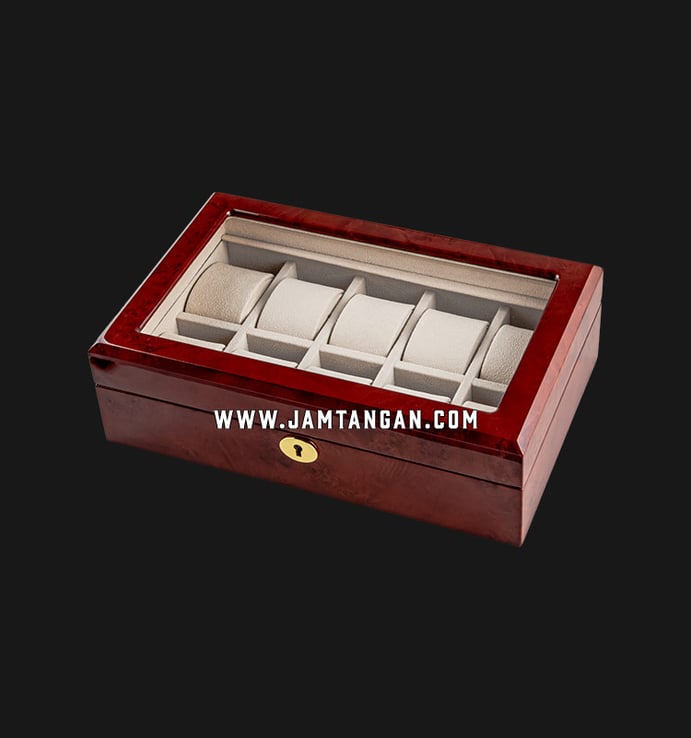 Kotak Jam Tangan Driklux TG804-10DBC Deep Burlywood Wood Box
