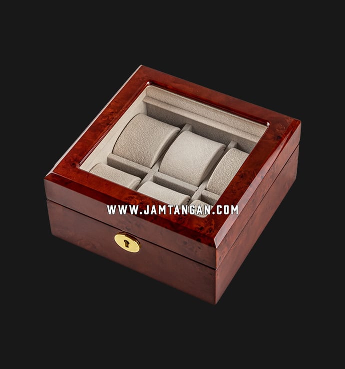 Kotak Jam Tangan Driklux TG804-6DBC Deep Burlywood Wood Box