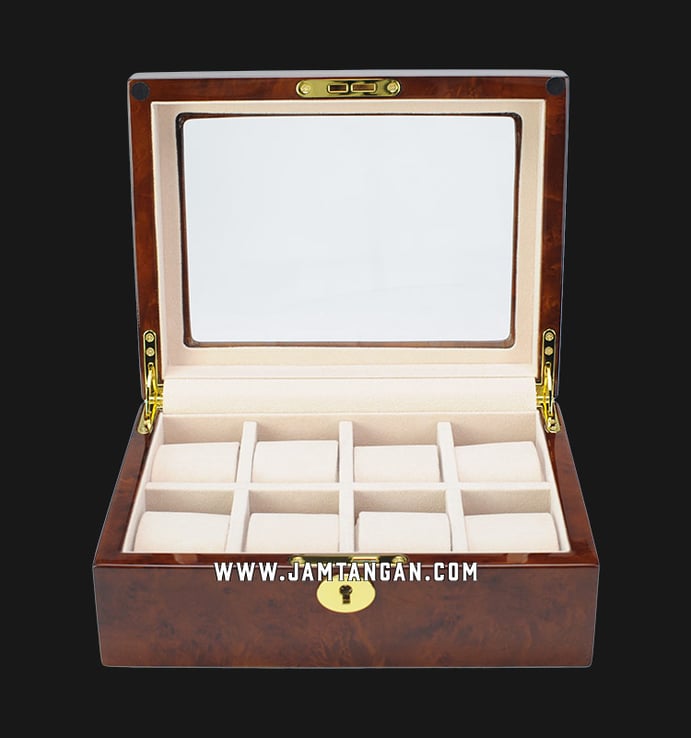 Kotak Jam Tangan Driklux TG804-8DBC Deep Burlywood Wood Box