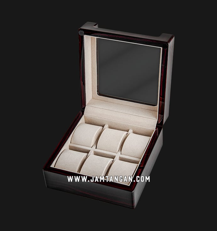 Kotak Jam Tangan Driklux TG806-6EC Ebony Wood Box