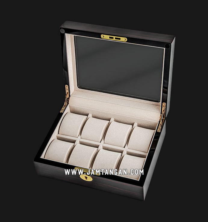 Kotak Jam Tangan Driklux TG841-8EC Ebony Wood Box