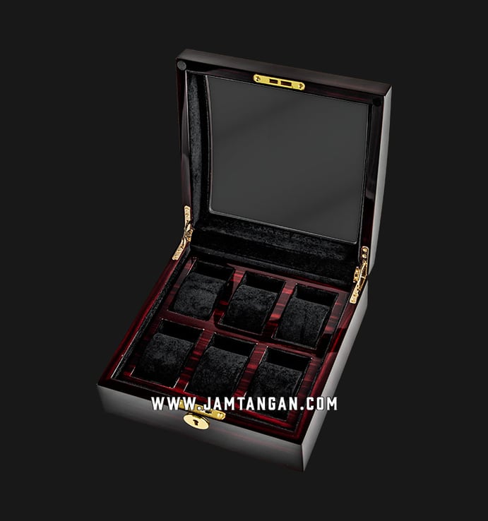 Kotak Jam Tangan Driklux WB-3035-EB Ebony Wood Box