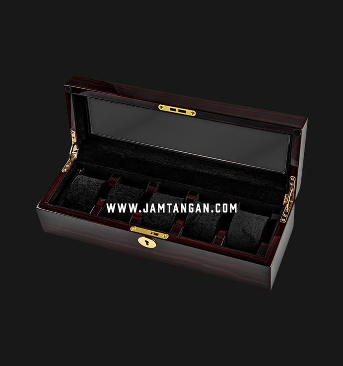Kotak Jam Tangan Driklux WB-3081-EB Ebony Wood Box