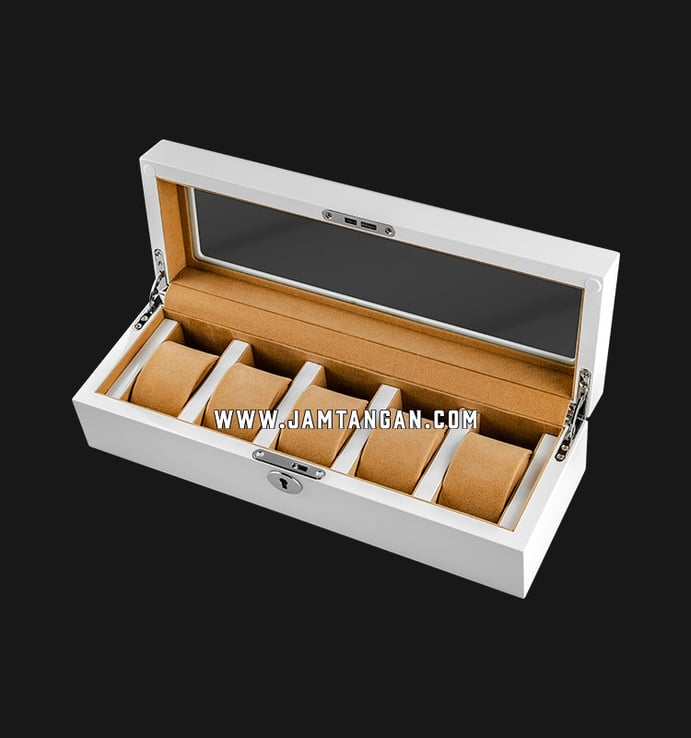 Kotak Jam Tangan Driklux WB-3081-WHK White Wood Box