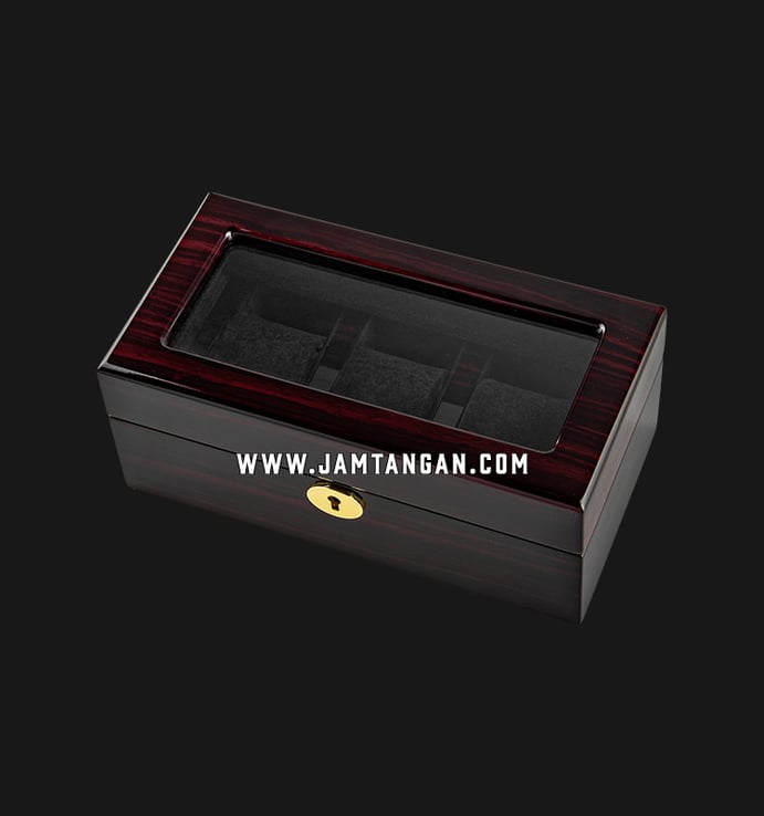 Kotak Jam Tangan Driklux WB-3085-EB Ebony Wood Box