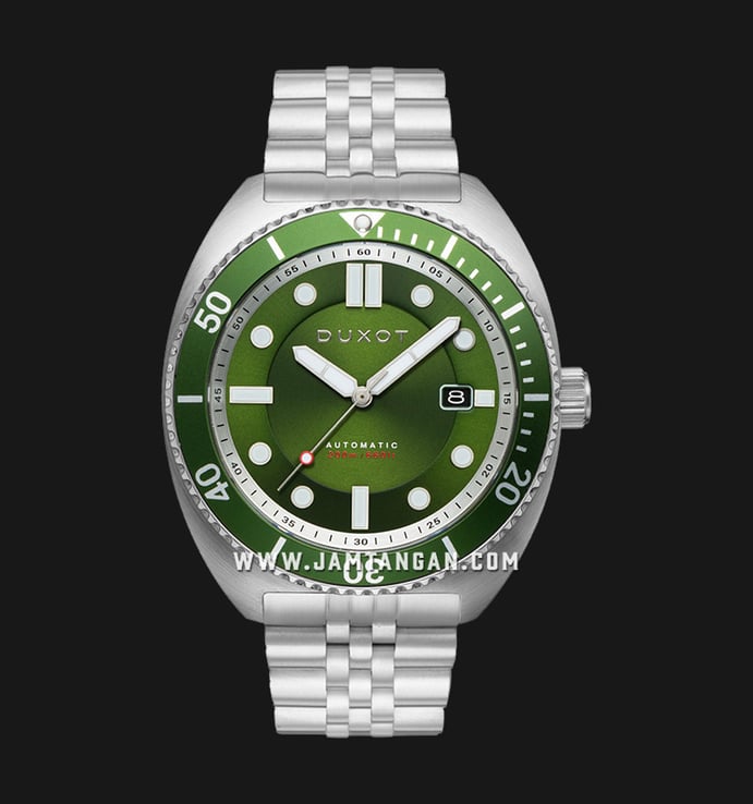 DUXOT Tortuga DX-2026-22 Automatic Green Dial Stainless Steel Strap