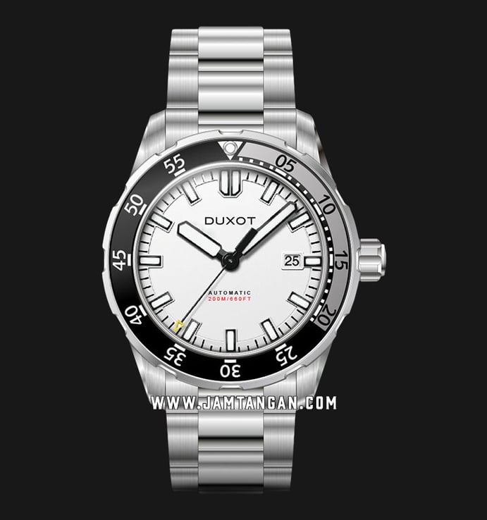 DUXOT Mergulho DX-2035-44 Automatic White Dial Stainless Steel Strap