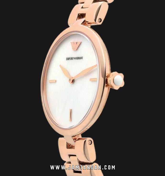 Emporio Armani Arianna AR11196 Ladies Mother of Pearl Dial Rose Gold Stainless Steel Strap
