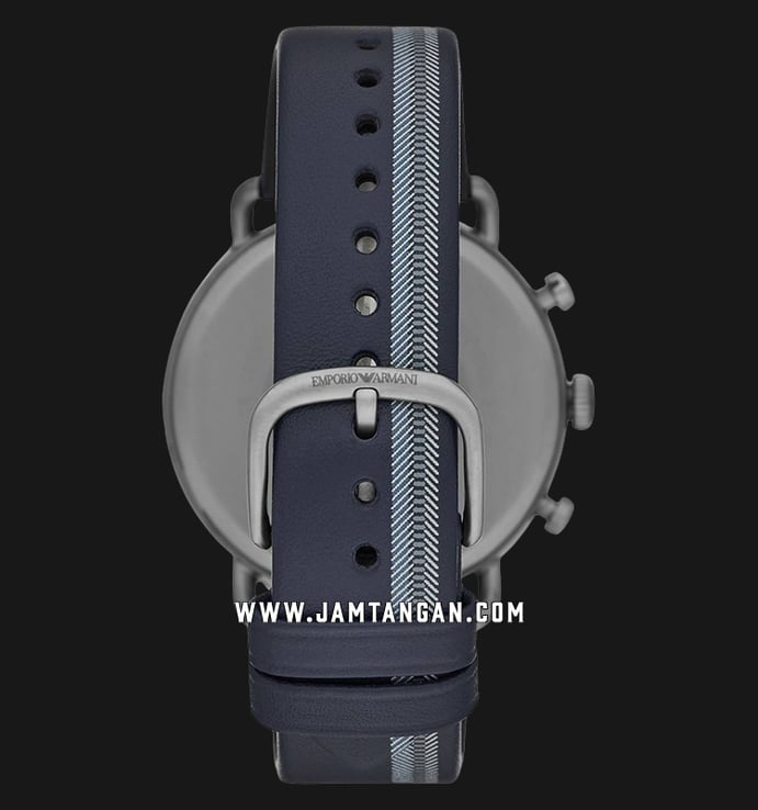 Emporio Armani AR11202 Chronograph Silver Dial Dual Tone Leather Strap