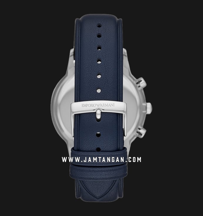 Emporio Armani Renato Cronograph AR11216 Men Blue Dial Blue Leather Strap