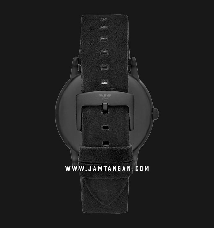 Emporio Armani Luigi AR11274 Man Multi Color Dial Black Suede Leather Strap