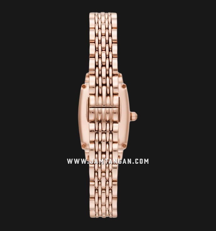 Emporio Armani Fashion AR11406 Ladies Silver Dial Rose Gold Stainless Steel Strap