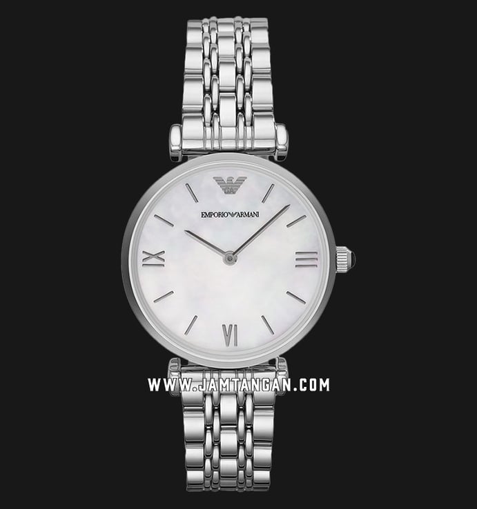 Emporio Armani Classic AR1682 Mother of Pearl Dial Stainless Steel Strap