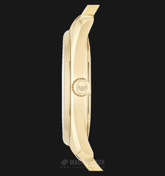 Emporio Armani AR6064 Champagne Sunray Dial Gold-tone Stainless Steel