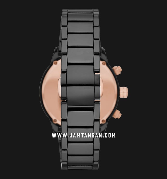 Emporio Armani Chronograph AR70002 Mario Black Dial Black Ceramic Strap