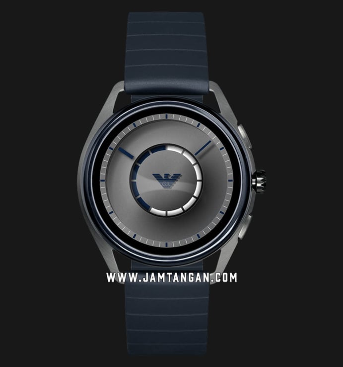 Emporio Armani Connected ART5008 Smartwatch Men Touchscreen Dial Navy Rubber Strap