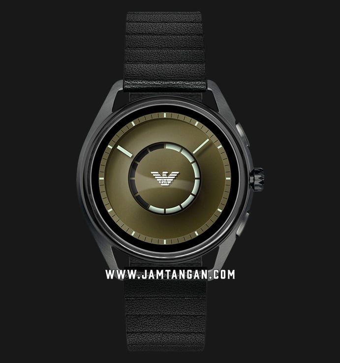 Emporio Armani Connected ART5009 Smartwatch Men Touchscreen Dial Gunmetal Rubber Strap