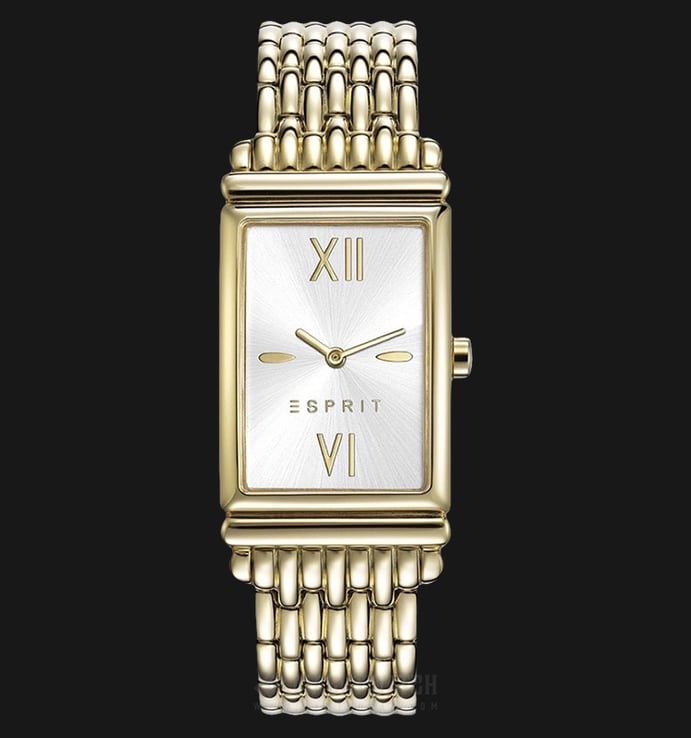 ESPRIT ES108492002 Vicki Silver Dial Gold Stainless Steel Strap Watch