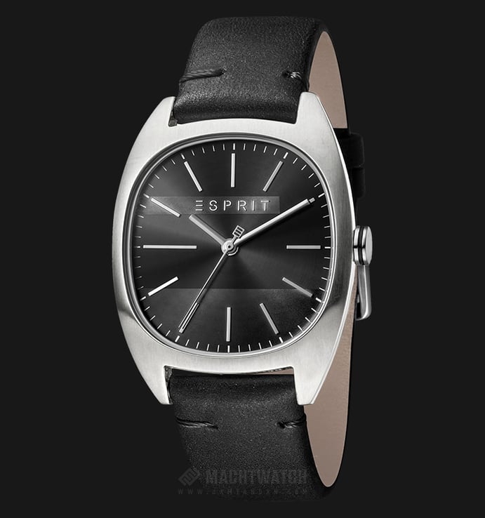 ESPRIT Infinity ES1G038L0025 Men Black Dial Black Leather Watch
