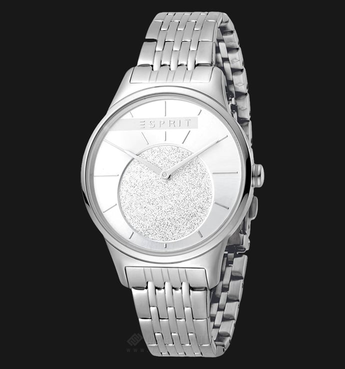 ESPRIT Grace ES1L026M0045 Ladies Silver Glitter Dial Stainless Steel Watch