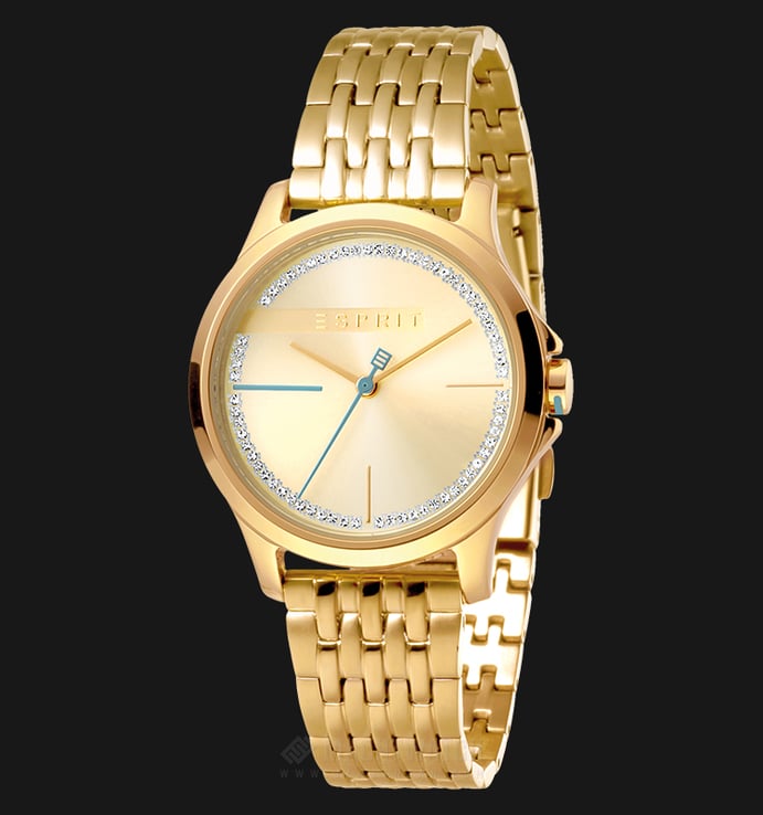 ESPRIT ES1L028M0075 Ladies Gold Dial Gold Stainless Steel Watch