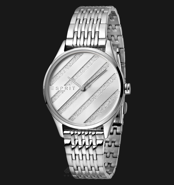 ESPRIT Easy ES1L029M0045 Ladies Silver Glitter Dial Stainless Steel Watch