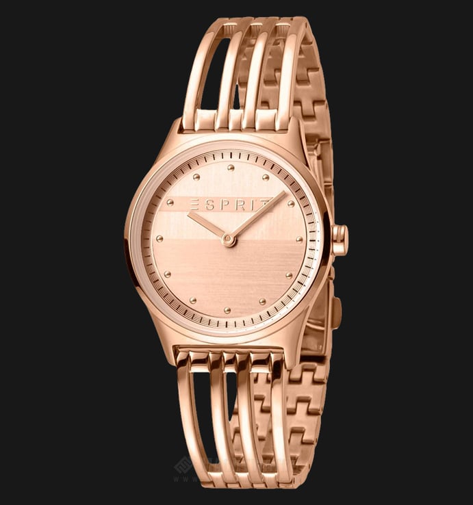 ESPRIT Unity ES1L031M0055 Ladies Rose Gold Dial Stainless Steel Watch + Extra Bracelet