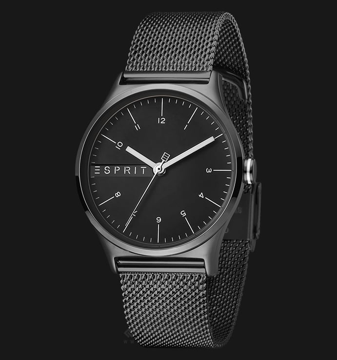 ESPRIT ES1L034M0095 Ladies Black Dial Black Stainless Steel Watch
