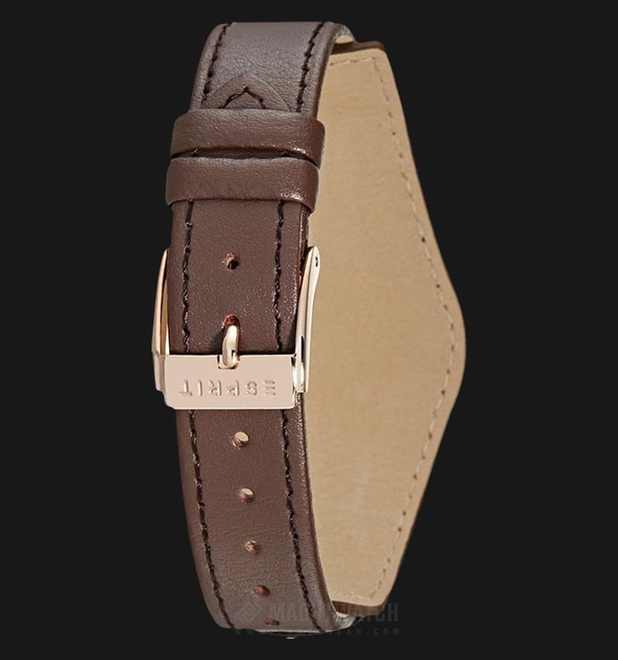 ESPRIT ES906582002 Analog Ladies Silver Dial Brown Leather Watch
