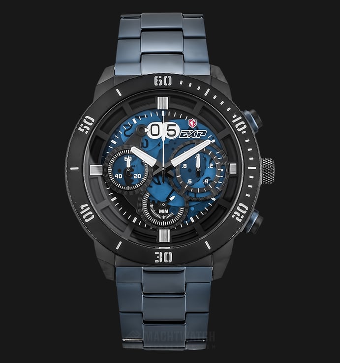 Expedition E 3006 MC BUBBU Man Dual Color Dial Blue Stainless Steel