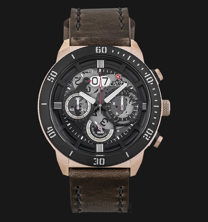 Expedition E 3006 MC LBRBA Man Dual Color Dial Brown Leather Strep