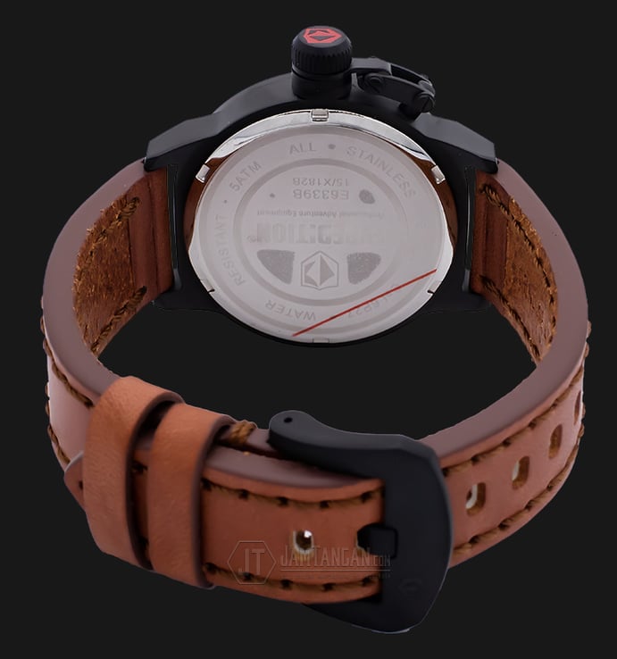 Expedition E 6339 BF LIPBAIV Ladies Black Dial Brown Leather Strap