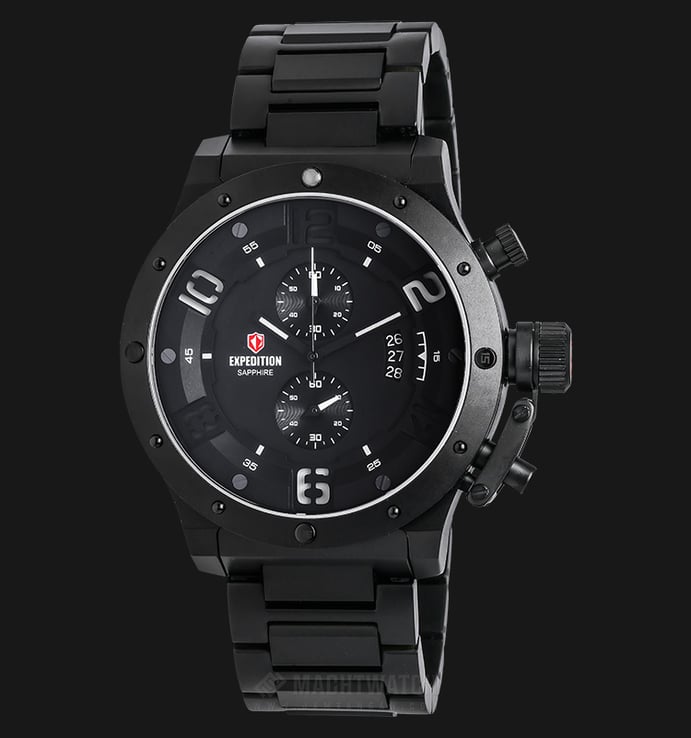 Expedition Limited Edition EXF-6381-LMTDIPBASL Man Black Dial Black Stainless Steel