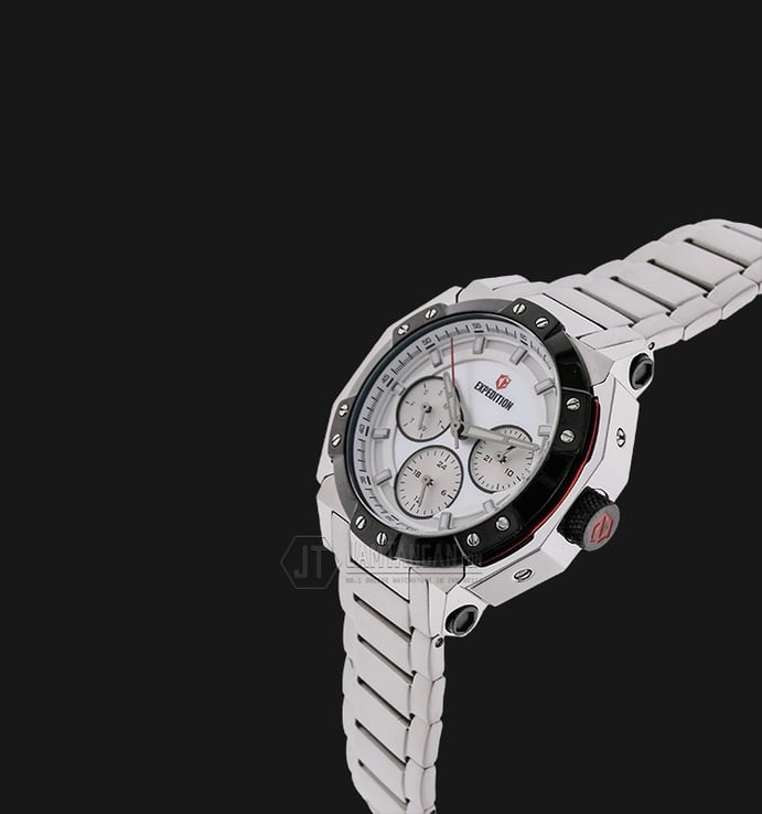 Expedition E 6385 BF BTBSL Ladies White Dial Stainless Steel