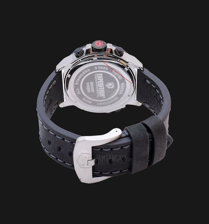 Expedition EXF-6392-MCLTBBA Man Black Dial Black Leather Strap