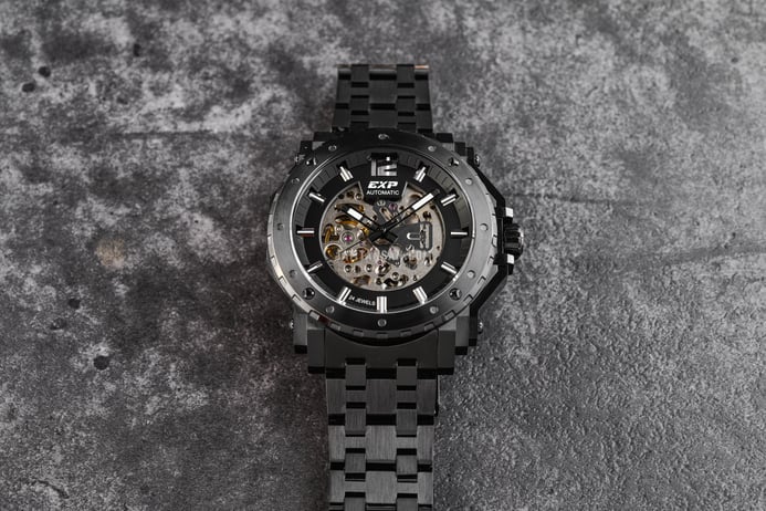 Expedition Automatic E 6402 MA BIPBA Skeleton Dial St. Steel Strap + Extra Strap Special Edition