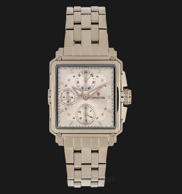 Expedition E 6618 BF BCGCN Ladies Beige Dial Beige Stainless Steel