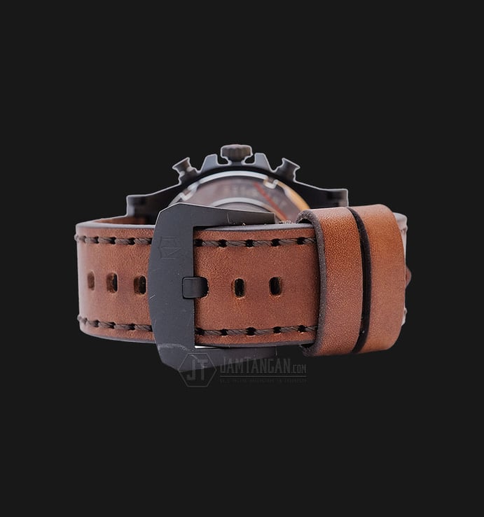 Expedition EXF-6621-MCLIPBAIVBO Man Black Dial Brown Leather Strap