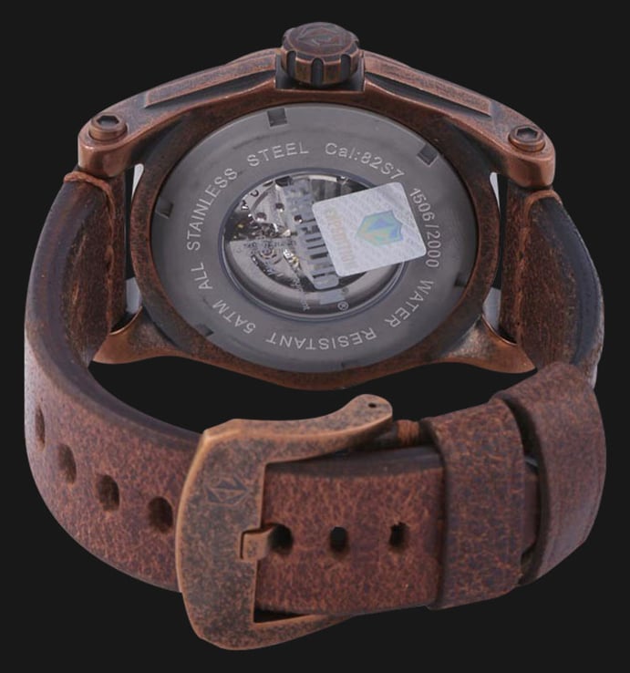 Expedition EXF-6679-MALARBA Man Black Dial Leather Strap LIMITED EDITION 