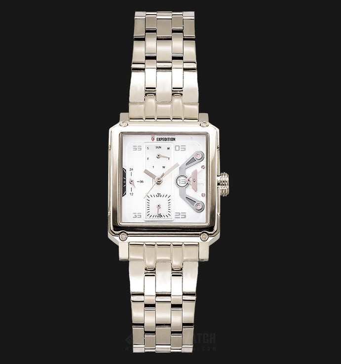 Expedition E 6695 BF BCGSL Ladies Beige Dial Light Taupe Stainless Steel Strap