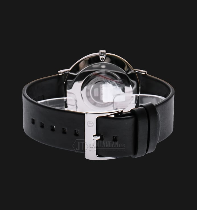 Expedition EXF-6702-MHLSSSL Man White Dial Black Leather Strap
