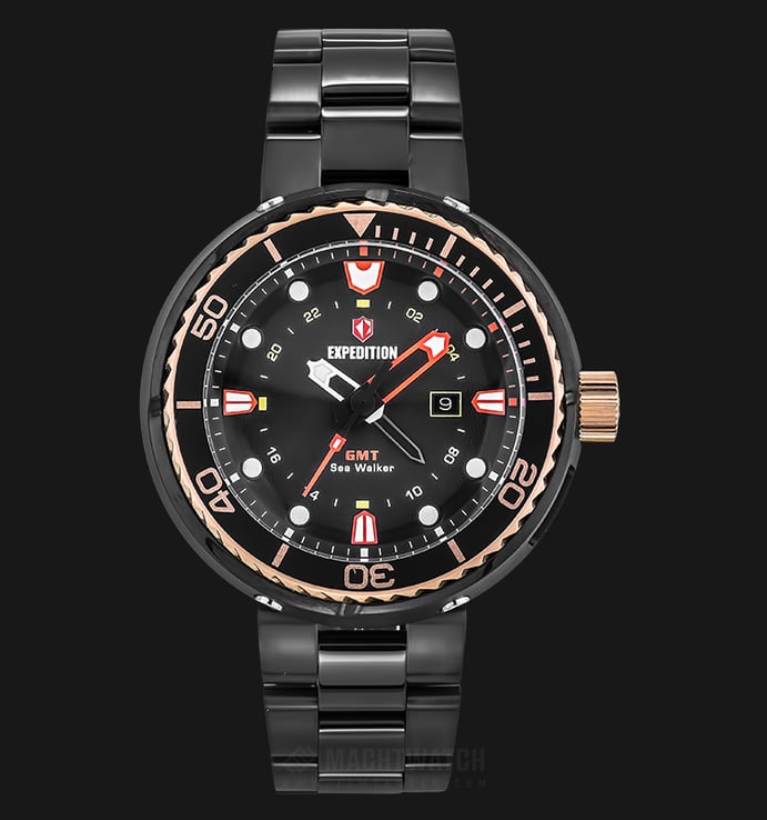 Expedition E 6727 MD BBRBARE Man Black Dial Black Stainless Steel
