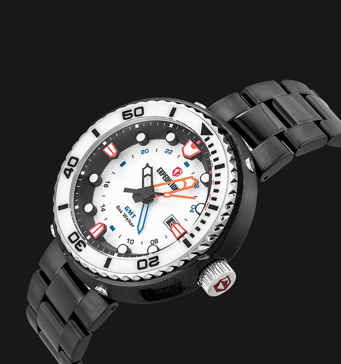 Expedition E 6727 MD BSSBA Man White Dial Black Stainless Steel