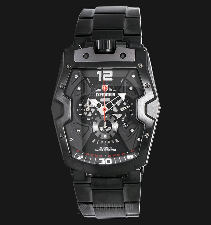 Expedition EXF-6733-MCBIPBA Man Chronograph Skeleton Dial Stainless Steel