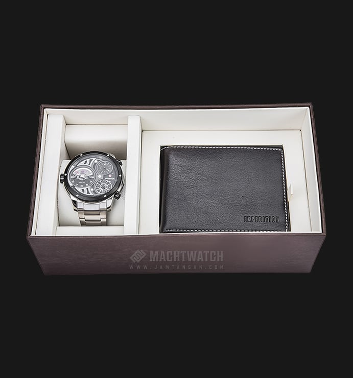Expedition E 6742 MT BTBBA Man Set Black Dial Stainless Steel