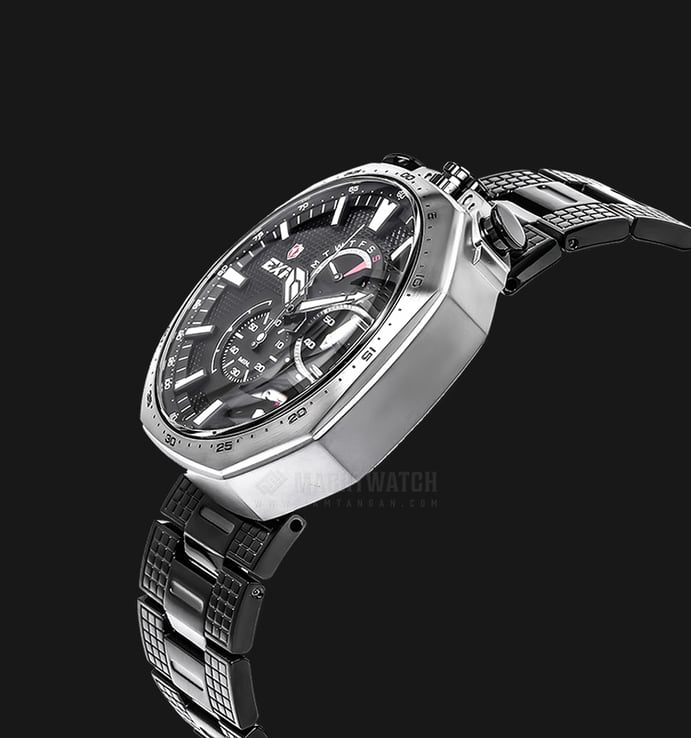 Expedition E 6745 MC BIPBA Man Chronograph Black Pattern Dial Stainless Steel
