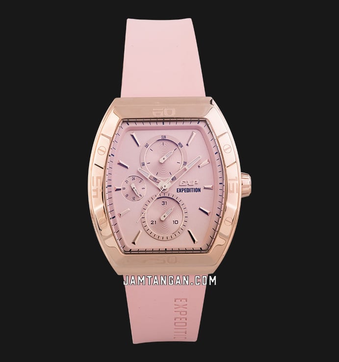 Expedition Ladies E 6800 BF RRGPN Light Pink Dial Light Pink Rubber Strap